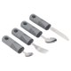 thumbnail image 5 of Conjunos de utensilios adaptativos, conjunto de Cubios adaptattanos fáciles de Limpiar 4pcs Portátiles Con Agujero Colgante para Ancianos para Adfres, 5 of 7