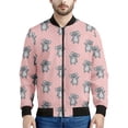 thumbnail image 3 of Chaqueta con cremallera y estampado 3D de animales de dibujos animados para hombre, chaqueta informal de calle con cremallera, sudadera estilo aviador para primavera y otoño, 3 of 5