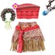 thumbnail image 3 of Disfraz de princesa Moana de Disney para niñas, disfraz de dos piezas para carnaval, cumpleaños, playa, fiesta hawaiana, 3 of 5