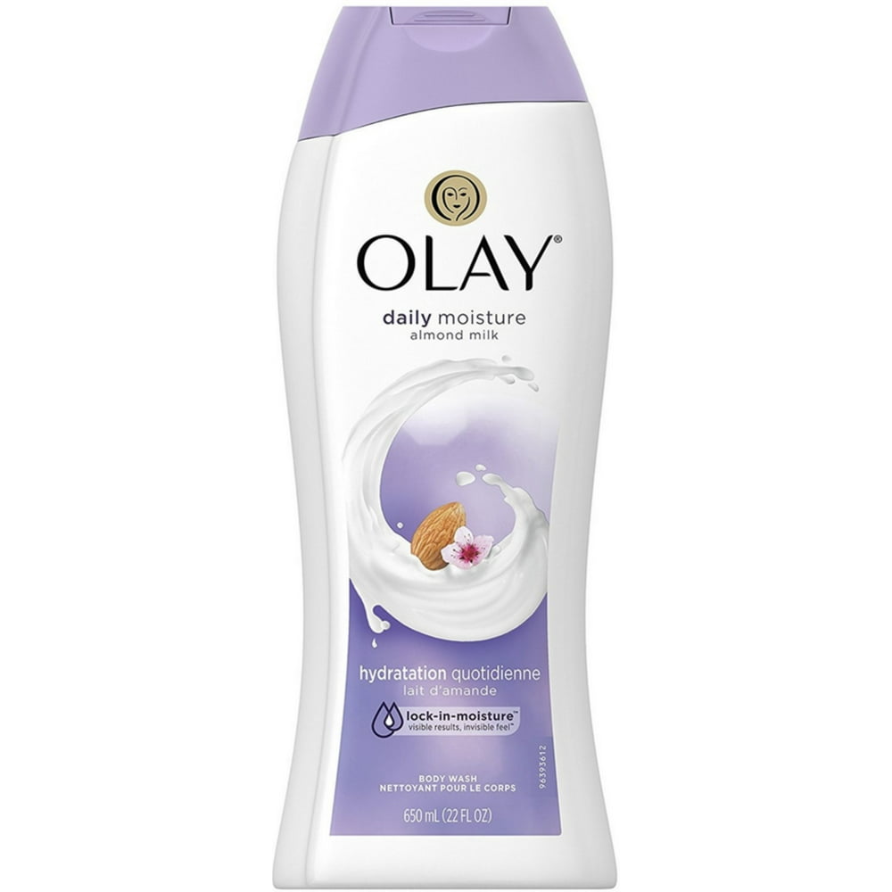 2 Pack OLAY Daily Moisture with Almond Milk Body Wash 22 oz