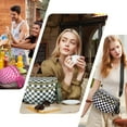 thumbnail image 6 of Checkered Crossbody Bag,Nylon Bum Bags for Women Crossbody,Spacious Sling Bag Purse Fanny Packs with Shoulder Strap, 6 of 6