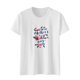 thumbnail image 4 of Tops con estampado de día de la madre de Pascua de manga corta con cuello redondo a la moda para mujer Fridja  bn7678, 4 of 7