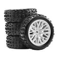thumbnail image 3 of Kuntesetty 4Pcs 1/18 RC Car Wheels and Tires RC Car Part, High Performance Portable Easy to White, 3 of 9