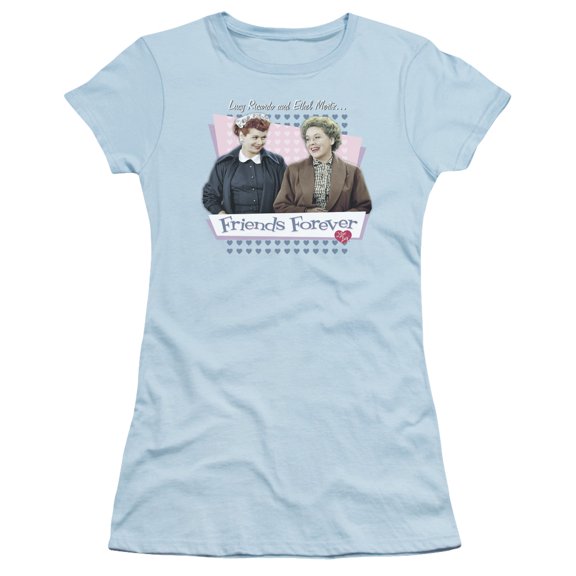 I Love Lucy - Friends Forever - Juniors Teen Girls Cap Sleeve Shirt - XX-Large