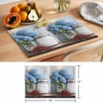 thumbnail image 6 of Spring Flower Placemats Set of 12, Vintage Blue Hydrangeas Oil Painting Style Non-Slip Place Mats Washable Table Mats for Kitchen Dining Table Decorations Indoor/Outdoor, 6 of 9