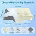 thumbnail image 4 of 1pc Memory Foam Cervical Pillow, 2 in 1 Ergonomic Contour Orthopedic Pillow for Neck Pain, Contoured Support Pillows,Neck Pillow, 4 of 9