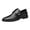 Black, variant on Men's Classic Slip on Loafers Pointed Toe Leather Formal Business Casual Comfortable Dress Shoes with Buckle Strap Brown Size 9.5