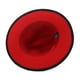 thumbnail image 4 of Sombreros Fedora de ala ancha para mujeres y hombres, sombrero de vestir de dos tonos, sombrero Panamá de fieltro en dos tamaños adultos JM, 4 of 4