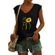 thumbnail image 2 of Camisas con estampado informal con estilo para mujer, camisetas holgadas de manga corta de talla grande, blusa con cuello en V OAVQHLG3B Store lin121212, 2 of 5