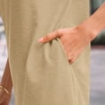 thumbnail image 5 of SUNBS Dresses for Womens Summer Spring T Shirt Dress Vacation Beach Mini Sundress Loose Clothes with Pockets, 5 of 10
