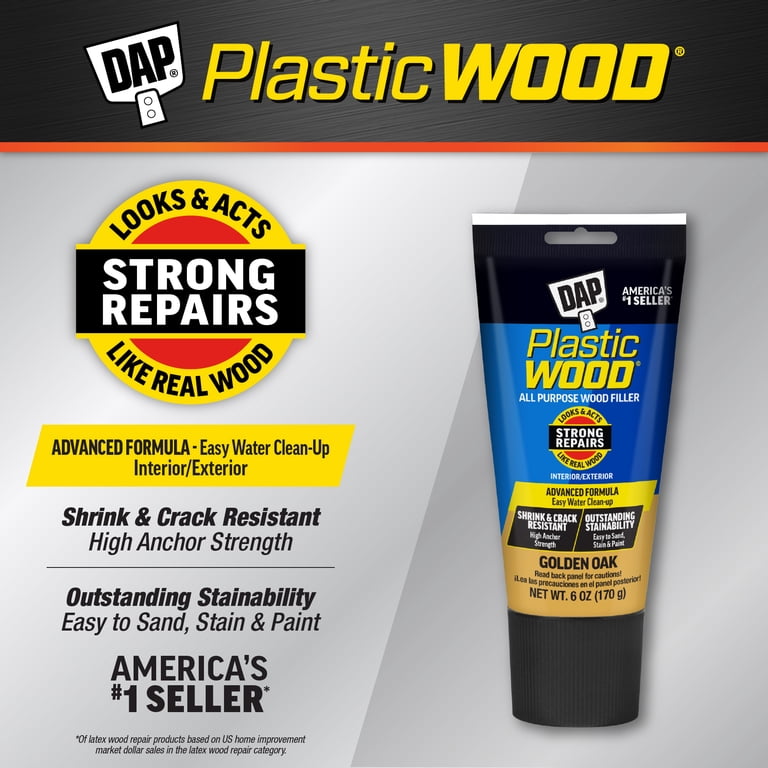 DAP Plastic Wood Latex Wood Filler, Golden Oak, 6 oz photo 3