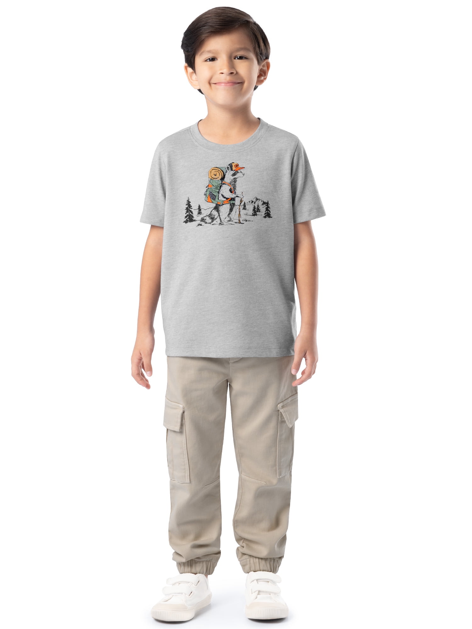 Ozark Trail Boys Graphic Tee with Short Sleeves, Sizes XS-XXL