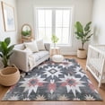 thumbnail image 7 of Addison Rugs Mayfield Premium Machine Washable Transitional Aztec Charcoal Rectangle Rug, 3' x 5', 7 of 7