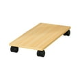 thumbnail image 3 of Esquirla Desktop CPU Wooden Rolling Stand Mobile Computer Stand for Room School, 3 of 8