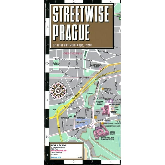 Michelin Streetwise Maps Streetwise Prague Map - Laminated City Center Street Map of Prague, Czech-Republic, (Paperback)