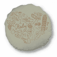thumbnail image 1 of Love Wine Italy Grape Foods Round Throw Pillow Home Decoration Cushion, 1 of 3