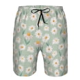 thumbnail image 3 of Fotbe Daisies Flowers Trajes de Baño Estampados para Hombre, Shorts de Verano de Secado Rápido, Ropa de Playa, Bañadores-Medium, 3 of 6