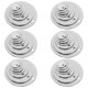 thumbnail image 1 of YSNOOWE 70Ud Piezas Decorativas Redondas De Acero Inoxidable Para Fabricación De Joyas Y Manualidades En Plata, 1 of 7
