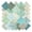 Green, variant on Threns 42Pcs Quilting Cotton Fabric Squares Sheets Pre-Cut Multi-Color Design Printed Floral Craft Fabric for DIY Sewing Scrapbooking Quilting Craft Patchwork, 9.84"x 9.84"
