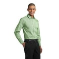 thumbnail image 4 of Port Authority Adult Male Men Long Sleeves Shirt Wintergreen/Wh 2X-Large, 4 of 6