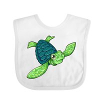 Inktastic Sea Turtle with swirls Boys or Girls Baby Bib