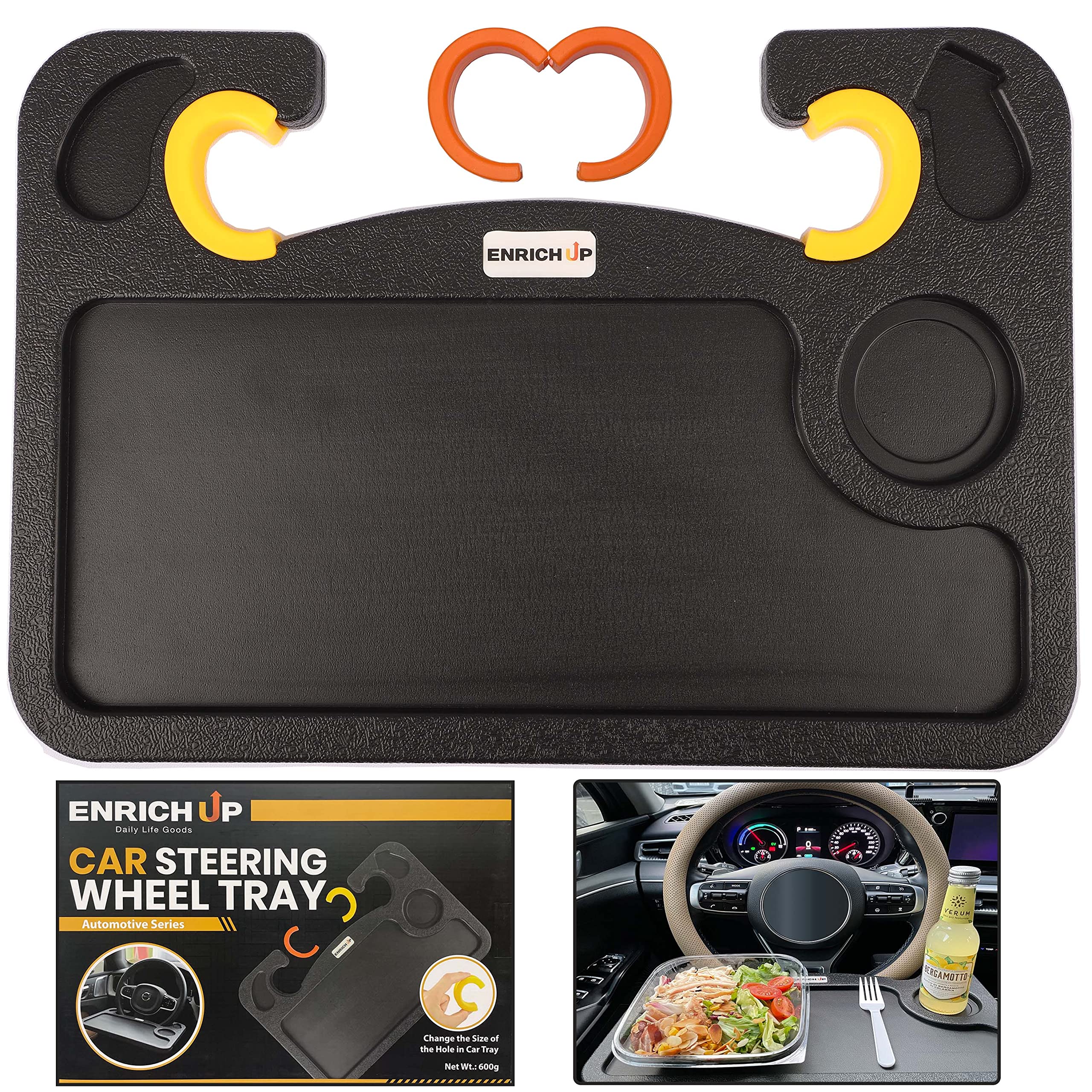 ENRICH UP Steering Wheel Tray Specialized in Protecting Leather Wheel