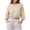 Beige, variant on Staron Women's Crop Tops Crew Neck 3/4 Sleeve Loose Casual Short Sweatshirt Lightweight Drop Shoulder Pullover Top Beige XXL