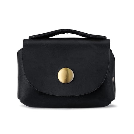 Vintage Mini Coin Purse Genuine Leather Women Wallet Storage Bag.