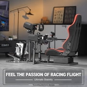 Marada Flight Racing Simulator Cockpit with Game Seat Fits Thrustmaster HOTAS Warthog Excluding Electronics