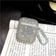 thumbnail image 5 of Estuche para Airpods NQ con purpurina funda protectora a prueba de golpes con mosquetón compatible con carga inalámbrica LED visible para Apple Airpods 2 1, 5 of 5