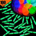 thumbnail image 3 of GiftExpress 100 Pcs Pequeños Palitos Luminosos Verdes/Mini Palitos Luminosos/ Flotadores de Pesca Perfectos para Rellenar Huevos de Pascua/Fiesta de Zombies/Caza de Huevos de Pascua/Decoración de Hall, 3 of 3
