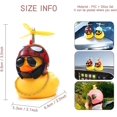 thumbnail image 1 of Tal Yellow Duck Car Dashboard Decorations, Funny Rubber Duck Toys Car Decorations con Propeller Helmet, Gold Chain Gafas de sol 2pcs (bird + Duck) XianweiShao 8390613908766, 1 of 1