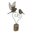 thumbnail image 1 of Metal Birds on Wooden Base Figurine, 1 of 1
