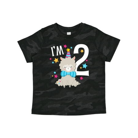 

Inktastic I m Two- Cute Llama Second Birthday Gift Toddler Boy or Toddler Girl T-Shirt