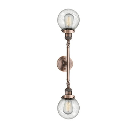 

Innovations Lighting 208L-6 Beacon Beacon 2 Light 23 Wide Bathroom Vanity Light - Copper
