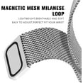 thumbnail image 4 of REQO Magnetic Bands Compatible for Fitbit Sense 2/Fitbit Versa 4/Fitbit Sense/Fitbit Versa 3, Mesh Stainless Steel Bling Strap, Dressy Replacement Adjustable Wristband for Women, 4 of 7