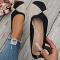 thumbnail image 2 of Women's Breathable Flat Shoes with Color Matching Square Toe, 2 of 9