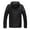 Black, variant on Men's Casual Winter Jacket Warm Men Zipper Hooded Coat With Pocket