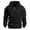 Black, variant on Chiccall Casual Fleece Hoodies for Men Full Zip Long Sleeve Sweatshirt with 3 Zipper Pockets Workout Hooded Jacket