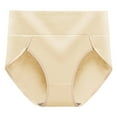 thumbnail image 3 of Elabch Womens Underwear Plus Size Cotton High Waisted Briefs Soft Stretch Full Coverage Panties for Women L-3XL, 3 of 4