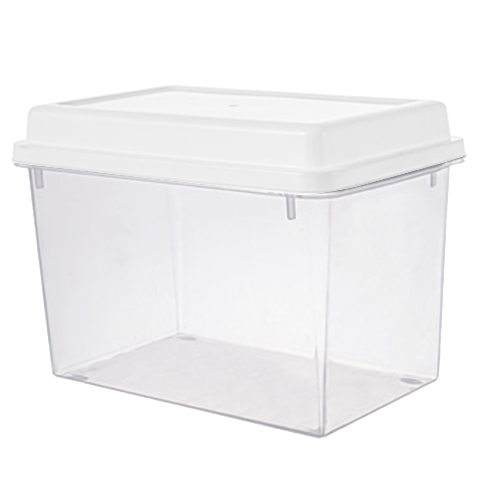 Travelwant Flat Plastic Box for Kitchen for Kitchen&Refrigerator  Organization, Transparent Food Storage Container for Kitchen, Fridge,  Freezer 