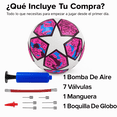 thumbnail image 2 of Balón Fútbol Soccer No.5 Termosellado Champions Rosa con Bomba y Accesorios, 2 of 11
