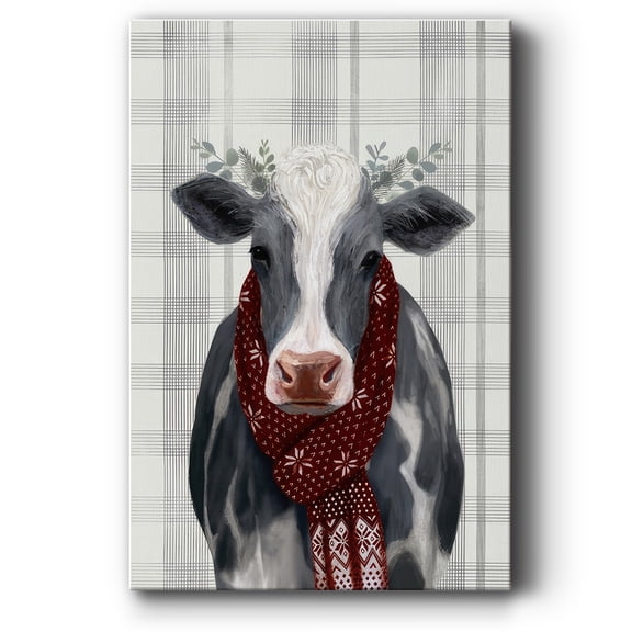 Yuletide Cow II- Gallery Wrapped Canvas