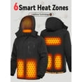 thumbnail image 6 of Forievic Graphene Men's Heated Jacket 7.4V Battery Pack - Fleece-Lined Electric Warming Coat, USB Thermal Hoodie Sweatshirt Vest, Waterproof Winter Gear for Camping, Skiing, Dad Christmas Gifts, 6 of 6