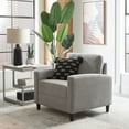 thumbnail image 2 of homestyles Blake Gray Fabric Armchair - 31" x 34" x 32", 2 of 10
