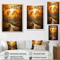 thumbnail image 4 of Designart "Bold Yellow Forest Giants Painting II" Landscape & Nature Canvas Print, 4 of 5