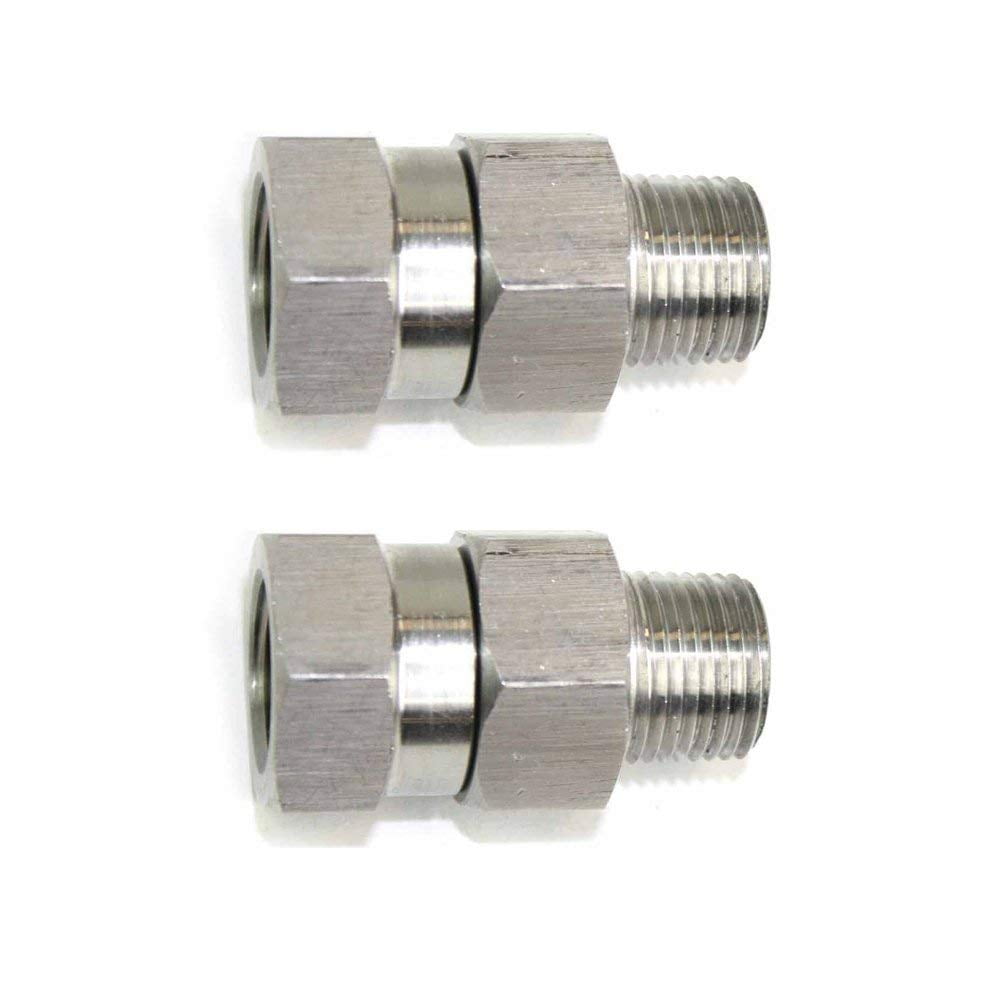 Interstate Pneumatics PW7166-2PK 3/8" MPT x 3/8" FPT Stainless Steel