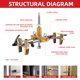 thumbnail image 2 of Kit de instalación de cerraduras de puertas ANGELSWORD Lock Mortiser, 2 of 7