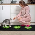 thumbnail image 5 of St. Patricks Day Kitchen Rug Set,Irish Shamrock St Patrick Gnomes Pattern Runner Rugs with rubber dot Backing,Throw Rugs Washable for Kitchen Sink,Laundry Room,Standing Desk,Spring Rugs,Green, 5 of 7