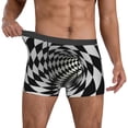 thumbnail image 2 of Kdxio Men's Boxer Briefs with 3D Vortex Illusion Print - Comfortable and Breathable Underwear for Everyday Wear, 2 of 7